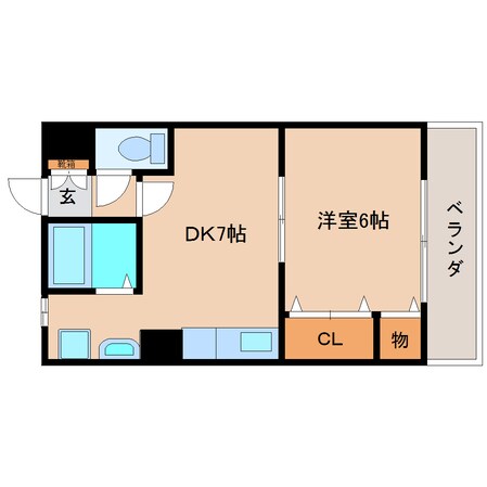 大和高田駅 徒歩9分 1階の物件間取画像